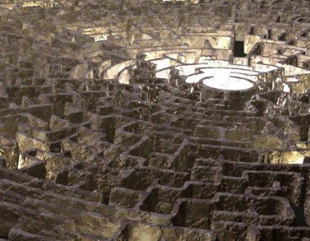 labyrint i sten